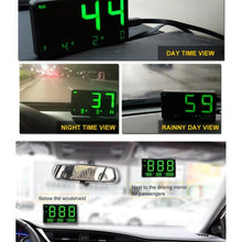 Load image into Gallery viewer, Kingneed C80 4.5inch HUD Car Head-up Display GPS Speed Meter Overspeed Alarm Mileage Altitude Clock, C80 4.5inch