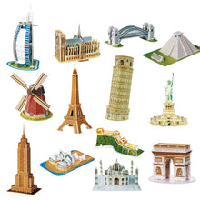 Load image into Gallery viewer, 3 PCS 3D Puzzle Mini World Building Model Children Assembling Intellectual Toys