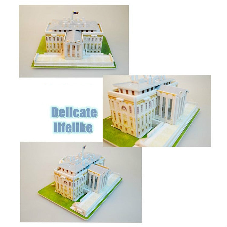 3 PCS 3D Puzzle Mini World Building Model Children Assembling Intellectual Toys