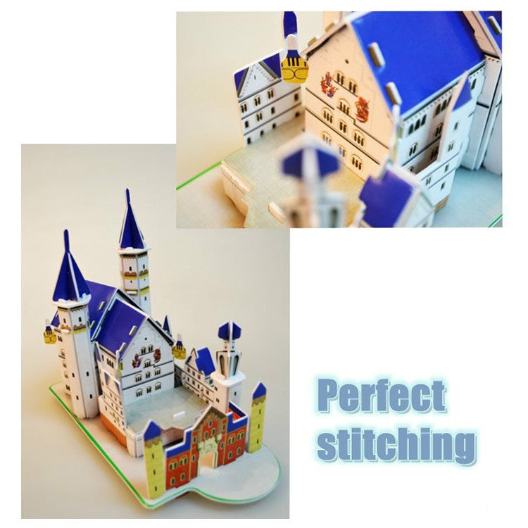 3 PCS 3D Puzzle Mini World Building Model Children Assembling Intellectual Toys