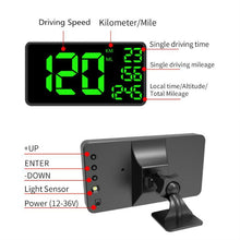 Load image into Gallery viewer, C1090 6.2 inch HUD Car Head-up Display GPS Car Universal Mileage Speed Meter Speeding Alarm / GPS Satellite Speed Measurement, C1090  6.2 inch