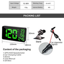 Load image into Gallery viewer, C1090 6.2 inch HUD Car Head-up Display GPS Car Universal Mileage Speed Meter Speeding Alarm / GPS Satellite Speed Measurement, C1090  6.2 inch
