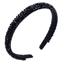Load image into Gallery viewer, Handmade Fine-edged Fabric Headband Crystal Headband, White, Red, Black, Gray, Khaki