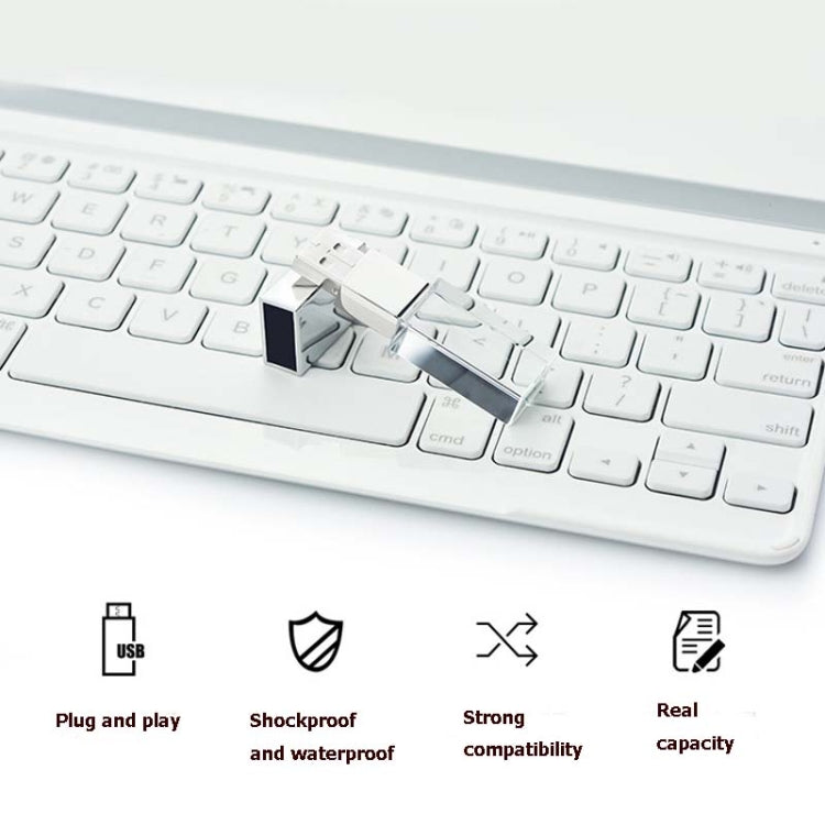 2 PCS Crystal Flash Light Emitting USB 2.0 Flash Drive Car Music USB Flash Drive, 8G (200 Music + 80 MV), 16G (1000 Music + 110 MV), 32G (1000 Music + 300 MV)