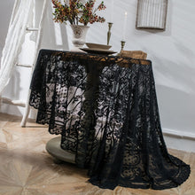 Load image into Gallery viewer, Round Lace Tablecloth Cover Cloth Retro Dining Table Coffee Table Tablecloth, 150 CM, 190 CM
