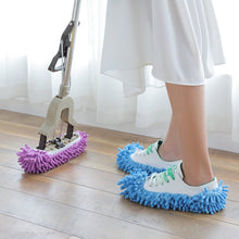 Load image into Gallery viewer, 2pcs Chenille Lazy Mopping Shoe Cover Clean Floor Removable and Washable Mop Random Colour, Floor Mop
