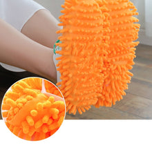 Load image into Gallery viewer, 2pcs Chenille Lazy Mopping Shoe Cover Clean Floor Removable and Washable Mop Random Colour, Floor Mop
