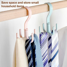 Load image into Gallery viewer, Rotatable Tie Belt Wardrobe Storage Hook, Tie Belt Hook
