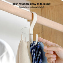 Load image into Gallery viewer, Rotatable Tie Belt Wardrobe Storage Hook, Tie Belt Hook