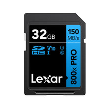 Load image into Gallery viewer, Lexar SD-800X Pro High Speed SD Card SLR Camera Memory Card, 32GB, 64GB, 128GB, 256GB, 512GB