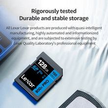 Load image into Gallery viewer, Lexar SD-800X Pro High Speed SD Card SLR Camera Memory Card, 32GB, 64GB, 128GB, 256GB, 512GB