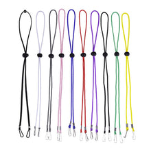 Load image into Gallery viewer, 10pcs Mask Anti-lost Adjustable Lanyard and Ear Hook, Cashmere, White, Black, Yellow, Green, Blue, Pink, Red, Grey