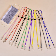 Load image into Gallery viewer, 10pcs Mask Anti-lost Adjustable Lanyard and Ear Hook, Cashmere, White, Black, Yellow, Green, Blue, Pink, Red, Grey