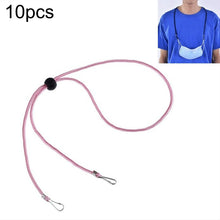 Load image into Gallery viewer, 10pcs Mask Anti-lost Adjustable Lanyard and Ear Hook, Cashmere, White, Black, Yellow, Green, Blue, Pink, Red, Grey