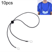 Load image into Gallery viewer, 10pcs Mask Anti-lost Adjustable Lanyard and Ear Hook, Cashmere, White, Black, Yellow, Green, Blue, Pink, Red, Grey