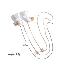 Load image into Gallery viewer, Universal Anti-lost Chain for Wireless Earphones Sweet and Simple Commuter Zircon Butterfly Anti-lost Necklace