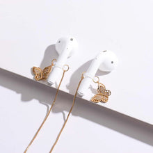 Load image into Gallery viewer, Universal Anti-lost Chain for Wireless Earphones Sweet and Simple Commuter Zircon Butterfly Anti-lost Necklace