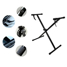 Load image into Gallery viewer, Single Tube X-shaped Electronic Organ Stand, X-shaped Electronic Organ Stand