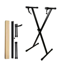 Load image into Gallery viewer, Single Tube X-shaped Electronic Organ Stand, X-shaped Electronic Organ Stand