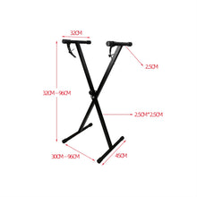 Load image into Gallery viewer, Single Tube X-shaped Electronic Organ Stand, X-shaped Electronic Organ Stand