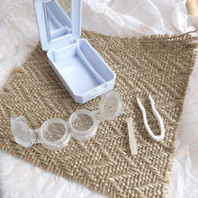 Load image into Gallery viewer, 2pcs Contact Lens Case Simple Mini Push-type Double Box Contact Lens Case Random Colour