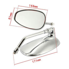 Load image into Gallery viewer, 1 Pairs Motorcycle Electric Car Accessories Iron Rod Plating Mirror Rearview Mirror, HSJ