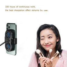 Load image into Gallery viewer, AH-102 Type-C / USB-C + USB Interface Dual Cooling And Fast Cooling Mobile Phone Radiator for 4-6.5 inch Mobile Phones, Power Cable Length: 1.5m, Black, White