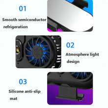 Load image into Gallery viewer, AH-102 Type-C / USB-C + USB Interface Dual Cooling And Fast Cooling Mobile Phone Radiator for 4-6.5 inch Mobile Phones, Power Cable Length: 1.5m, Black, White