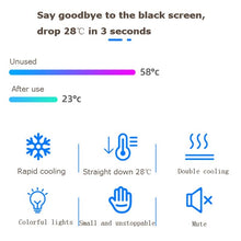 Load image into Gallery viewer, AH-102 Type-C / USB-C + USB Interface Dual Cooling And Fast Cooling Mobile Phone Radiator for 4-6.5 inch Mobile Phones, Power Cable Length: 1.5m, Black, White