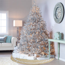Load image into Gallery viewer, Christmas Decorations Jute Cloth Tree Skirt Tree Bottom Decoration Christmas Tree Apron, Jute Cloth Tree Skirt
