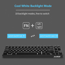 Load image into Gallery viewer, Ajazz K680T Mini USB Wired Dual-mode Charging 68-keys Laptop Bluetooth Mechanical Keyboard, Cable Length: 1.6m, Green Shaft, Black Shaft, Tea Shaft, Red Shaft