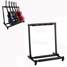 Load image into Gallery viewer, Foldable Long Metal Guitar Display Stand Shelf, Three Racks, Five Racks, Seven Racks, Nine Racks