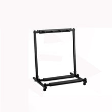 Load image into Gallery viewer, Foldable Long Metal Guitar Display Stand Shelf, Three Racks, Five Racks, Seven Racks, Nine Racks