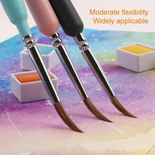 Load image into Gallery viewer, WeiZhuang Hook Line Pen Painting Hand-painted Watercolor Wolf Mint Hook Line Pen Painting Stroke Thin Line Brush, 10 PCS 00000 Dark Blue, 10 PCS 000 Dark Blue, 10 PCS 00 Dark Blue, 10 PCS 0 Dark Blue, 10 PCS 1 Dark Blue, 10 PCS 2 Dark Blue             ...