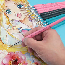 Load image into Gallery viewer, WeiZhuang Hook Line Pen Painting Hand-painted Watercolor Wolf Mint Hook Line Pen Painting Stroke Thin Line Brush, 10 PCS 00000 Dark Blue, 10 PCS 000 Dark Blue, 10 PCS 00 Dark Blue, 10 PCS 0 Dark Blue, 10 PCS 1 Dark Blue, 10 PCS 2 Dark Blue             ...