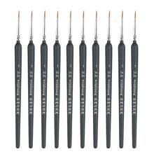 Load image into Gallery viewer, WeiZhuang Hook Line Pen Painting Hand-painted Watercolor Wolf Mint Hook Line Pen Painting Stroke Thin Line Brush, 10 PCS 00000 Dark Blue, 10 PCS 000 Dark Blue, 10 PCS 00 Dark Blue, 10 PCS 0 Dark Blue, 10 PCS 1 Dark Blue, 10 PCS 2 Dark Blue             ...