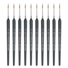 Load image into Gallery viewer, WeiZhuang Hook Line Pen Painting Hand-painted Watercolor Wolf Mint Hook Line Pen Painting Stroke Thin Line Brush, 10 PCS 00000 Dark Blue, 10 PCS 000 Dark Blue, 10 PCS 00 Dark Blue, 10 PCS 0 Dark Blue, 10 PCS 1 Dark Blue, 10 PCS 2 Dark Blue             ...