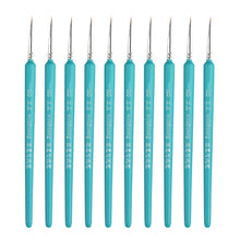 Load image into Gallery viewer, WeiZhuang Hook Line Pen Painting Hand-painted Watercolor Wolf Mint Hook Line Pen Painting Stroke Thin Line Brush, 10 PCS 00000 Dark Blue, 10 PCS 000 Dark Blue, 10 PCS 00 Dark Blue, 10 PCS 0 Dark Blue, 10 PCS 1 Dark Blue, 10 PCS 2 Dark Blue             ...