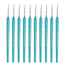 Load image into Gallery viewer, WeiZhuang Hook Line Pen Painting Hand-painted Watercolor Wolf Mint Hook Line Pen Painting Stroke Thin Line Brush, 10 PCS 00000 Dark Blue, 10 PCS 000 Dark Blue, 10 PCS 00 Dark Blue, 10 PCS 0 Dark Blue, 10 PCS 1 Dark Blue, 10 PCS 2 Dark Blue             ...