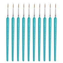 Load image into Gallery viewer, WeiZhuang Hook Line Pen Painting Hand-painted Watercolor Wolf Mint Hook Line Pen Painting Stroke Thin Line Brush, 10 PCS 00000 Dark Blue, 10 PCS 000 Dark Blue, 10 PCS 00 Dark Blue, 10 PCS 0 Dark Blue, 10 PCS 1 Dark Blue, 10 PCS 2 Dark Blue             ...
