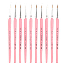 Load image into Gallery viewer, WeiZhuang Hook Line Pen Painting Hand-painted Watercolor Wolf Mint Hook Line Pen Painting Stroke Thin Line Brush, 10 PCS 00000 Dark Blue, 10 PCS 000 Dark Blue, 10 PCS 00 Dark Blue, 10 PCS 0 Dark Blue, 10 PCS 1 Dark Blue, 10 PCS 2 Dark Blue             ...