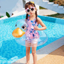 Load image into Gallery viewer, Y-100 Children Transparent Duck Shape Swimming Ring