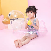Load image into Gallery viewer, Y-100 Children Transparent Duck Shape Swimming Ring