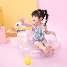 Load image into Gallery viewer, Y-100 Children Transparent Duck Shape Swimming Ring