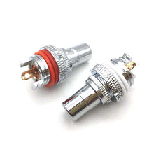 Load image into Gallery viewer, 4 PCS CMC Copper RCA Female Audio Power Amplifier AV Audio Lotus Socket Terminal, Sand Gold Plated, Copper Plated, Rhodium Plated