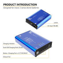 Load image into Gallery viewer, YX For DJI MAVIC 2  Aluminum Alloy Charger with Switch, US Plug, EU Plug, UK Plug, AU Plug