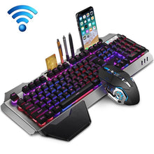 Load image into Gallery viewer, K680 Rechargeable Wireless Keyboard and Mouse Set, Black Mixed Color, Silver White Ice Blue