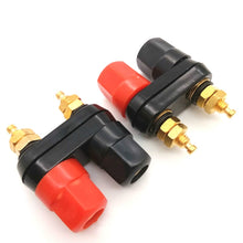 Load image into Gallery viewer, 10 PCS One-piece Speaker Two-position Hexagonal Power Amplifier Terminal Red and Black Power Hexagonal Dual-connection Terminal
