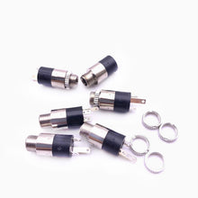 Load image into Gallery viewer, 50 PCS Headphone Jack 3.5 Audio Jack 3-pin with Nut Vertical Dual-channel ROHS