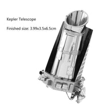 Load image into Gallery viewer, 3 PCS 3D Metal Assembly Model DIY Puzzle, Kepler Telescope, Lunar Module, Space Shuttle, Mars Probe, F22 Fighter